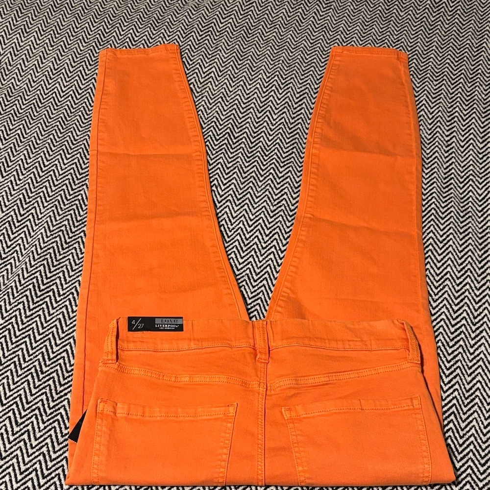 Liverpool Gia Glider Crop Skinny Jeans in Orange | Sz 4/27 - Picture 5 of 6
